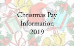 Christmas Pay Information 2019